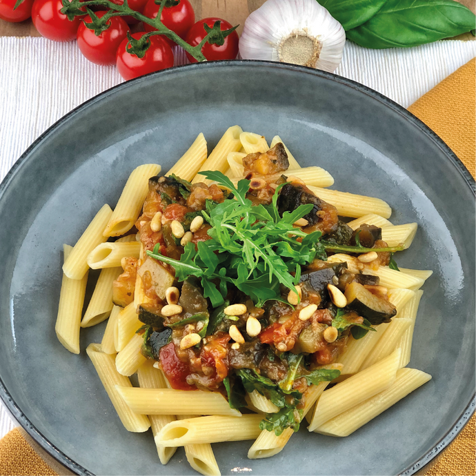 Vegan Mediterraanse penne van Catch a Veg