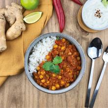 Afbeelding in Gallery-weergave laden, Vegan chana masala met rijst

