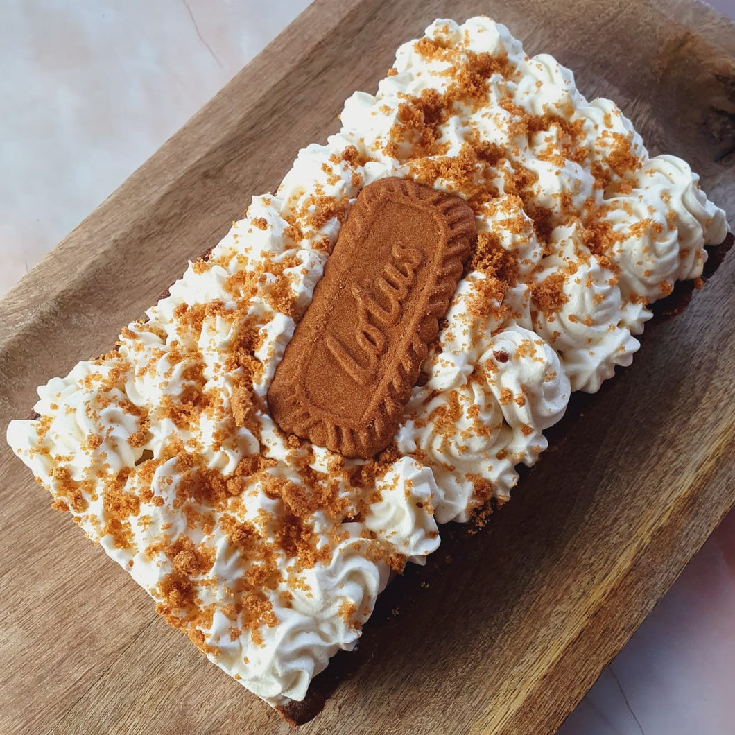 Vegan speculoos-ijstaart van Catch a Veg. Diepvries vegan dessert.